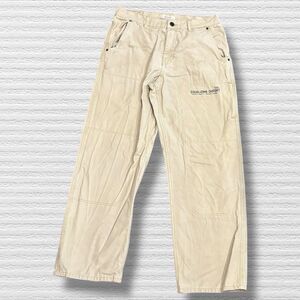 PacSun Men’s Carpenter Pants 34x32 Beige Baggy Fit Utility Workwear Y2K